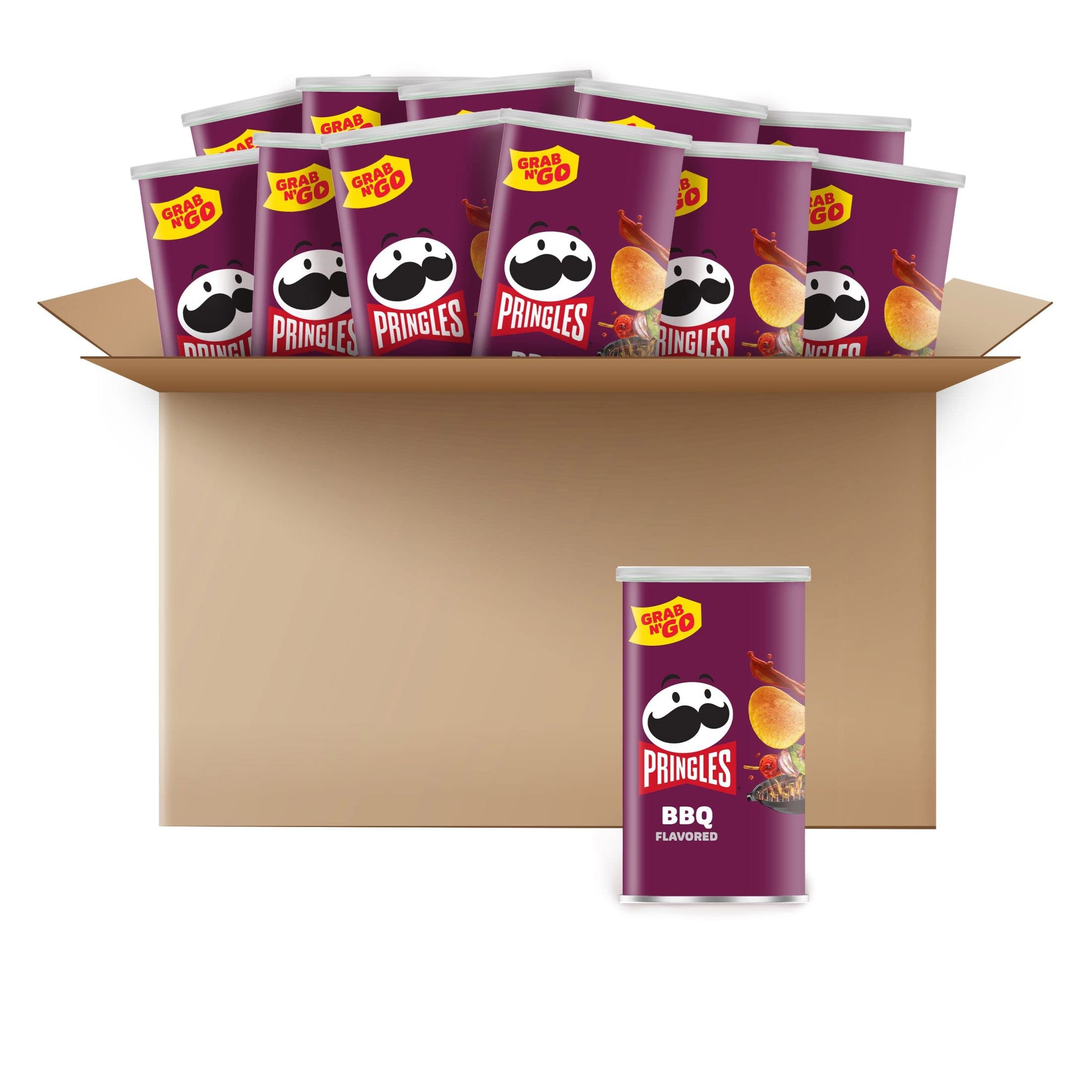 12-Pack 2.5-Oz. Pringles Grab N' Go Potato Crisps Chips​ (BBQ) $8.93 w/ S&S + Free Shipping w/ Prime or on $35+