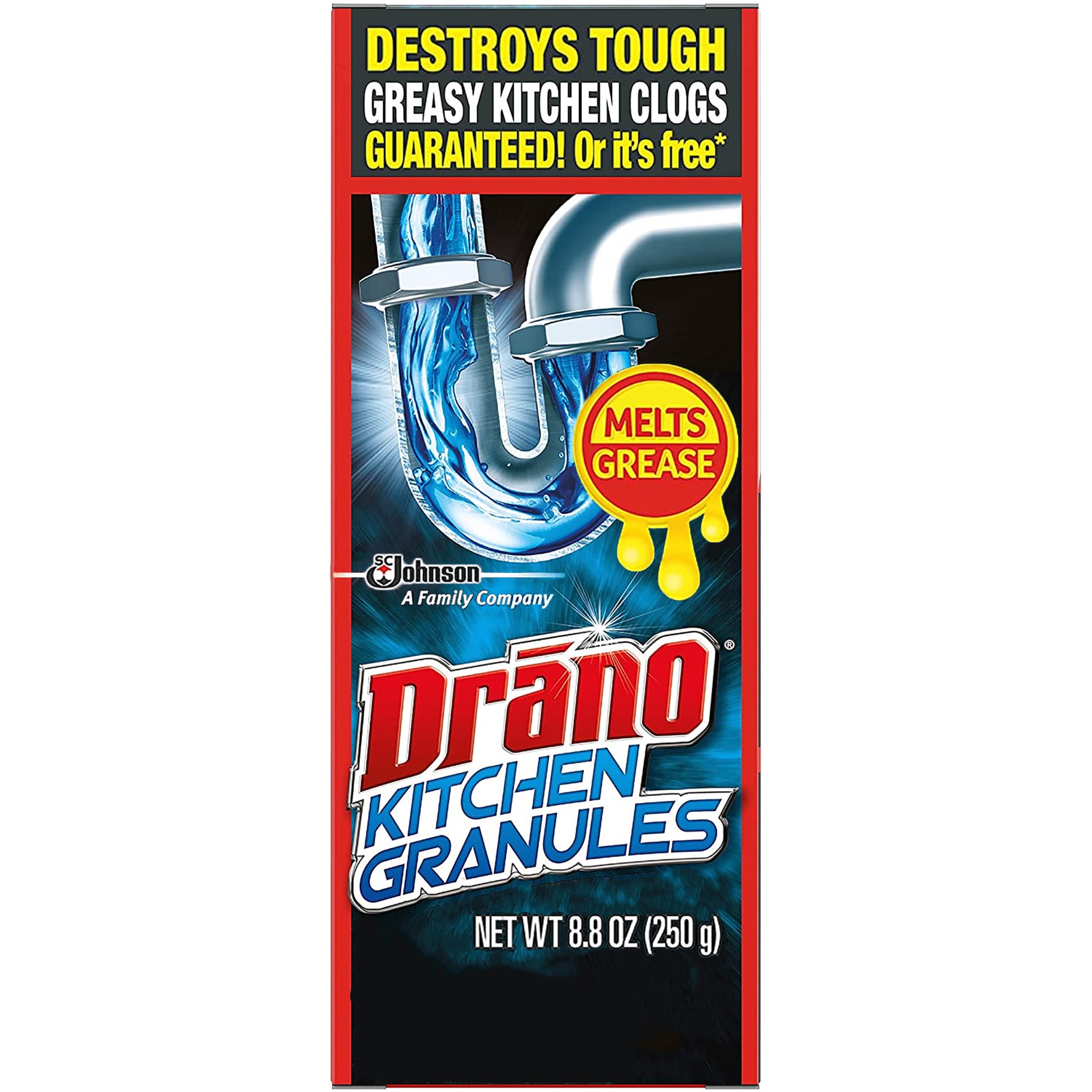 8.8-Oz Drano Kitchen Granules Drain Clog Remover & Cleaner $3.15 w/ S&S + Free Shipping w/ Prime or on $35+