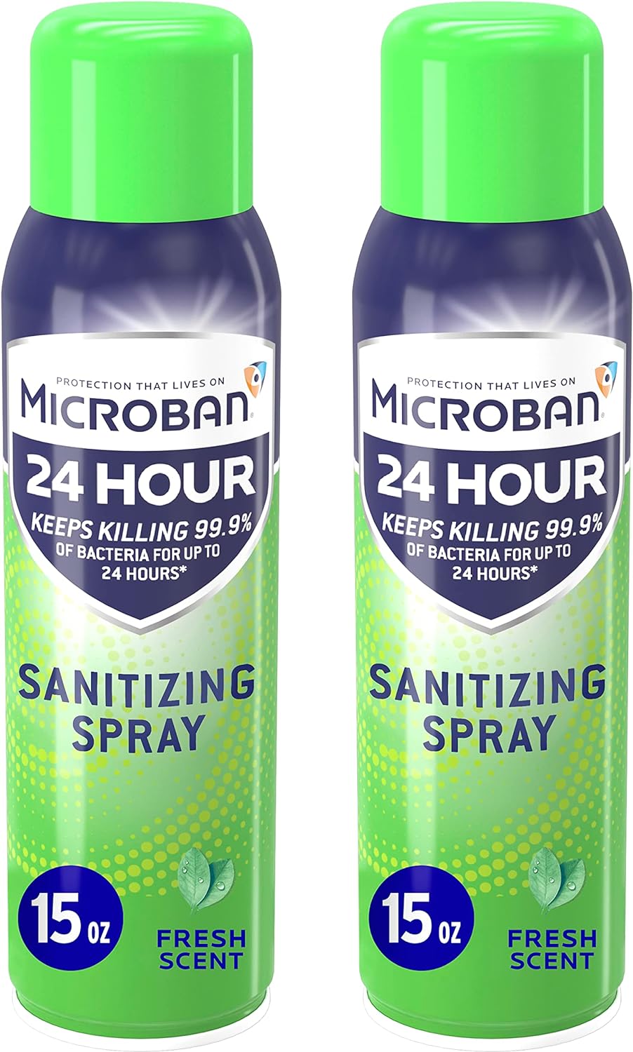 2-Pack 15-Oz Microban Disinfectant Spray (Fresh Scent) $3.06 w/ S&S + Free Shipping w/ Prime or on $35+
