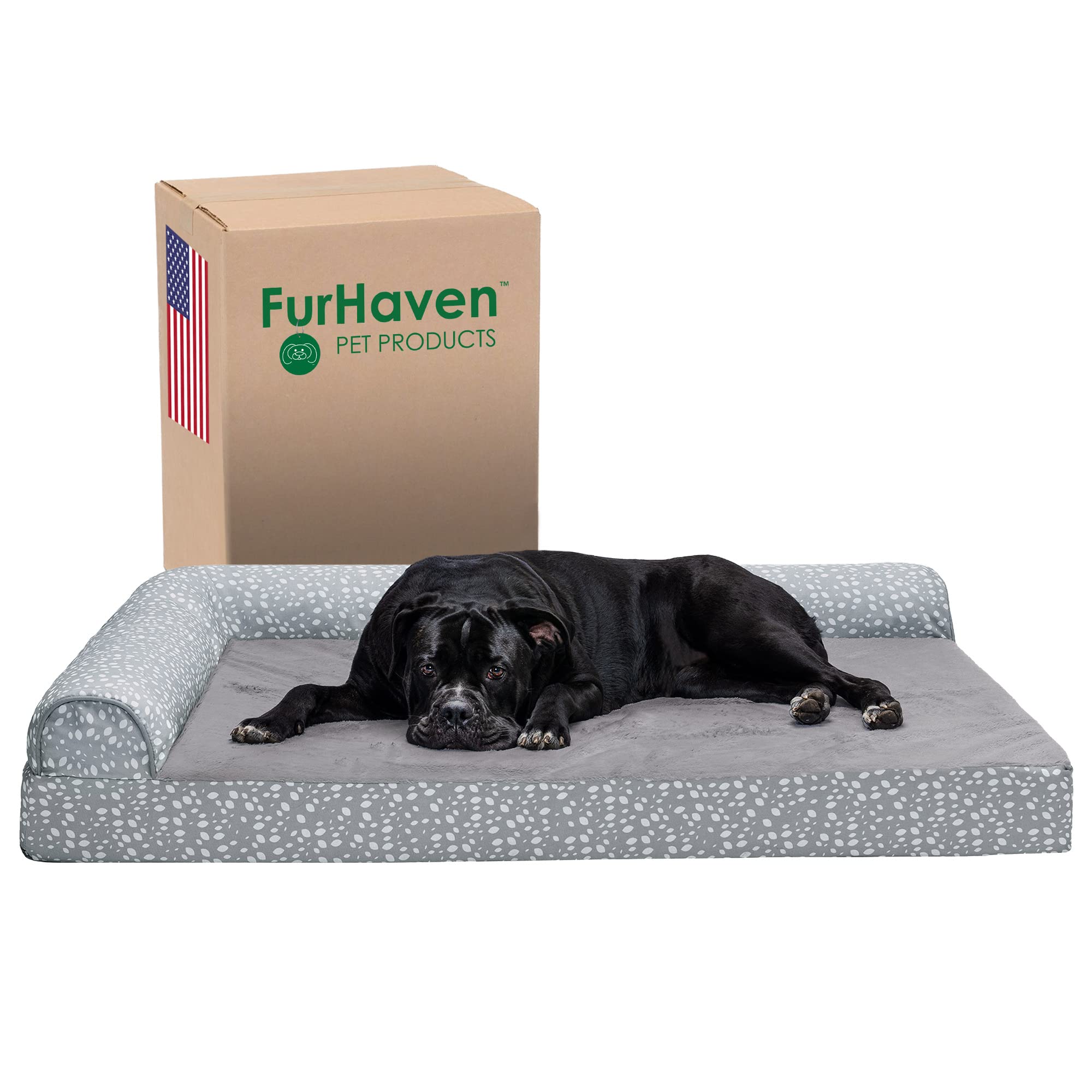 Furhaven XXL Orthopedic Foam Dog Bed w/ Removable Bolsters & Washable Cover $60 + Free Shipping