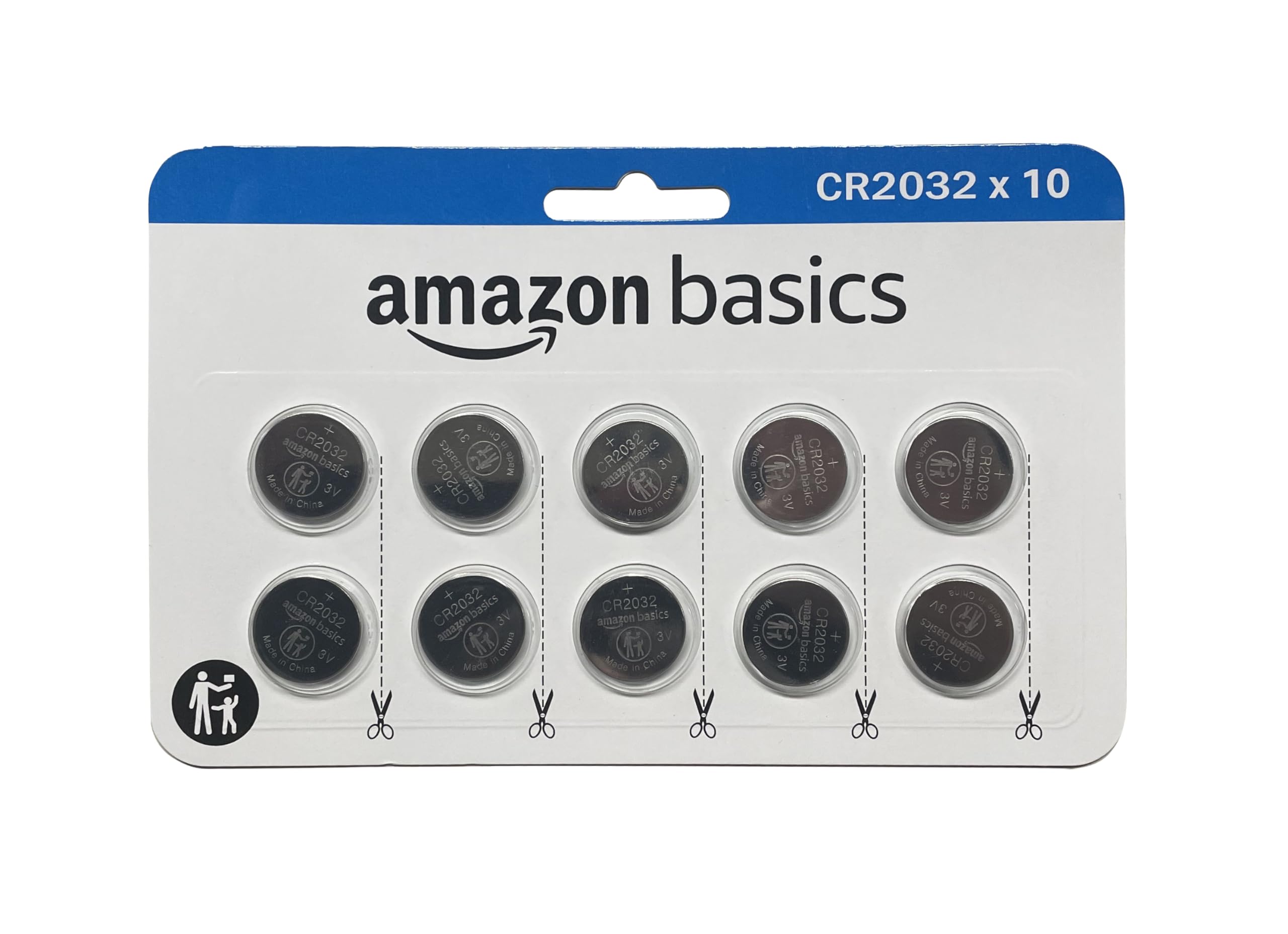 10-Count Amazon Basics 3V CR2032 Lithium Coin Cell Battery $7.46 ($0.75 each) + Free Shipping w/ Prime or on $35+