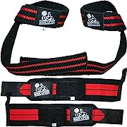 Wrist Wraps + Lifting Straps Bundle for Weightlifting Cross Training Bodybuilding (2 Pairs, Various Colors) $9.09 + Free Shipping w/ Prime or on $35+