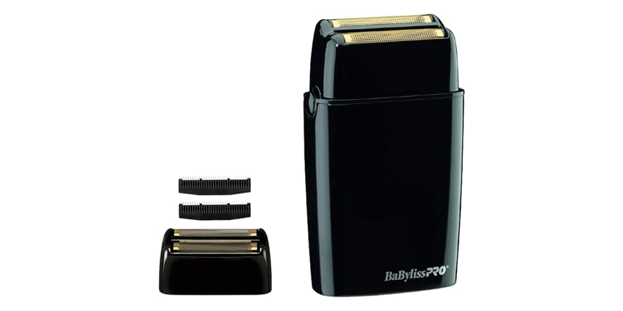 BabylissPRO Barberology Cordless Metal Double Foil Shaver Bundle (Black) $100 & More + Free Shipping w/ Prime