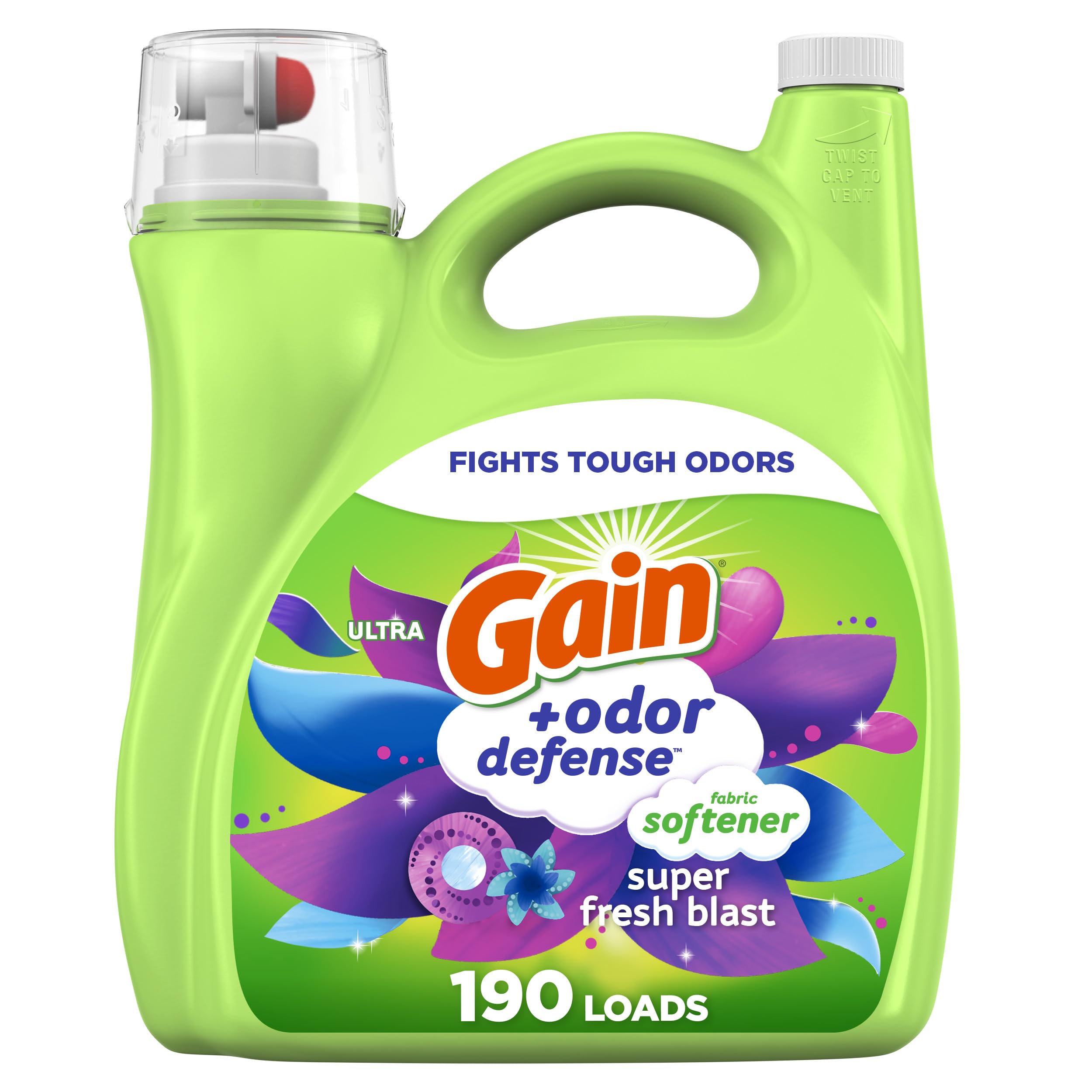 140-Oz Gain + Odor Defense Liquid Fabric Softener (Super Fresh Blast Scent) $12.34 + $6.50 Amazon Credit w/ S&S + Free Shipping w/ Prime or on $35+