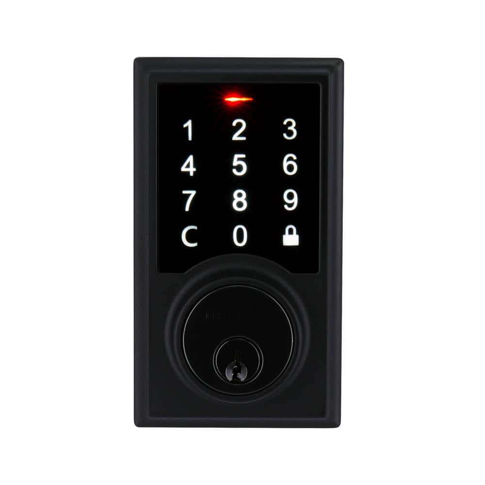 Defiant Square Electronic Single Cylinder Touchpad Deadbolt (Matte Black or Satin Silver) $29 + Free Shipping