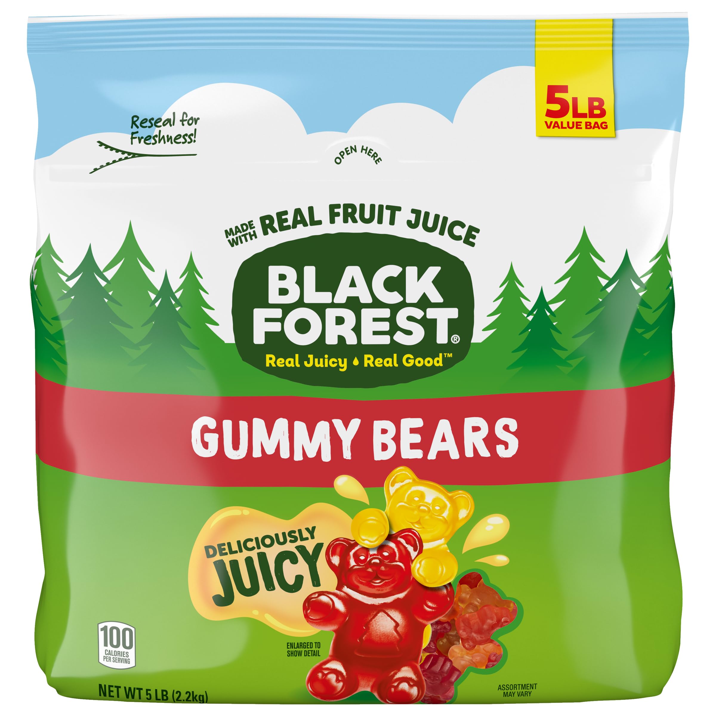 5-Lbs Black Forest Gummy Bears Candy $10.20 w/ S&S + Free Shipping w/ Prime or on $35+