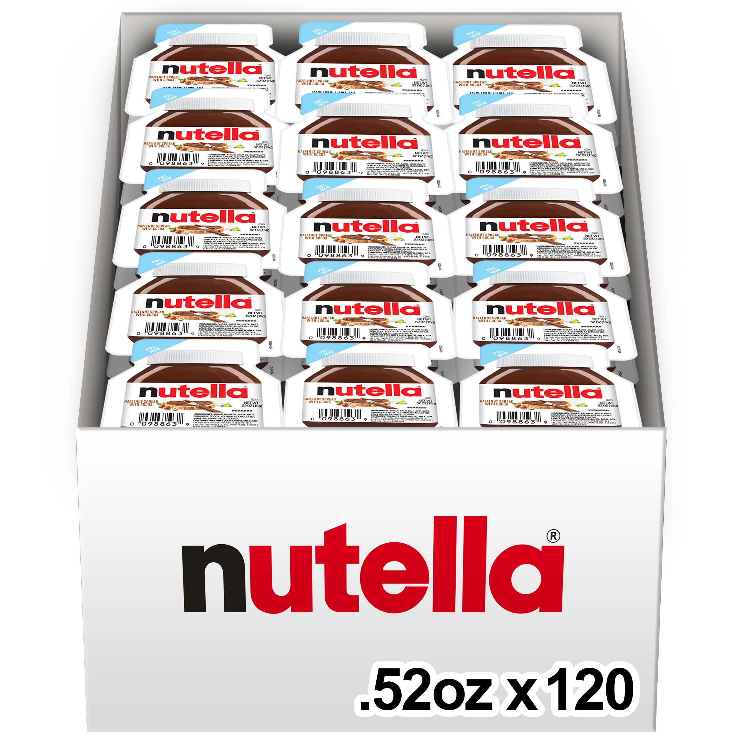 120-Pack 0.52-Oz Nutella Hazelnut Spread W/ Cocoa Mini Cups $22.40 w/ S&S + Free Shipping w/ Prime or on $35+