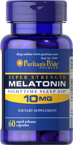 60-Count Puritan's Pride 10mg Melatonin Rapid Release Capsules $1.75 w/ S&S + Free Shipping w/ Prime or $35+