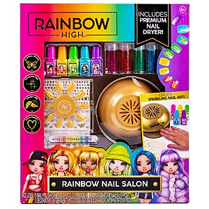 24-Piece Horizon Group USA Rainbow High DIY Nail Salon Art Set (Rainbow) $  9.50 + Free Shipping w/ Prime or on $  35+