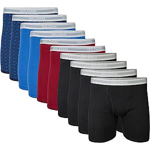 10-Pack Gildan 6 Inseam Men's Underwear Boxer Briefs (Various Sizes,  Black/Garnet/Royal/Diamond) $16.65 + Free Shipping w/ Prime or on $35+