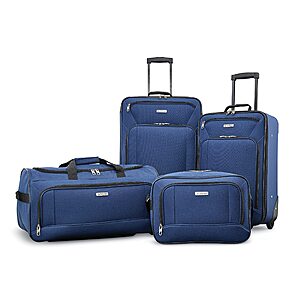 4-Piece American Tourister Fieldbrook XLT Softside Upright Luggage (Navy) $  64.41+ Free Shipping