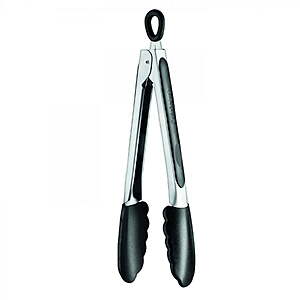 9" Cuisinart Stainless Steel Silicone-Tipped Kitchen Tongs (Black) $5.10