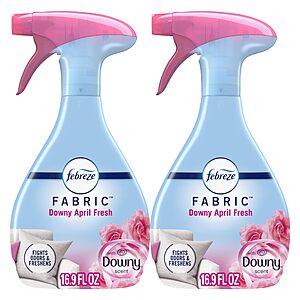 2-Pack 16.9-Oz Febreze Odor-Fighting Fabric Refresher w/ Downy (April Fresh) $  4.18 w/ S&S + Free Shipping w/ Prime or on $  35+