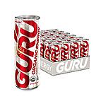 GURU Lite Organic Energy Drink - Pack of 24 12oz cans $39.67