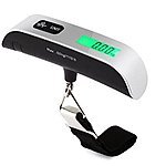 Tiptiper Digital Portable Luggage Scale, Hanging Scale with Temperature Sensor, Green Back Light LCD Display $6,49 AC FS w/ Amazon Prime