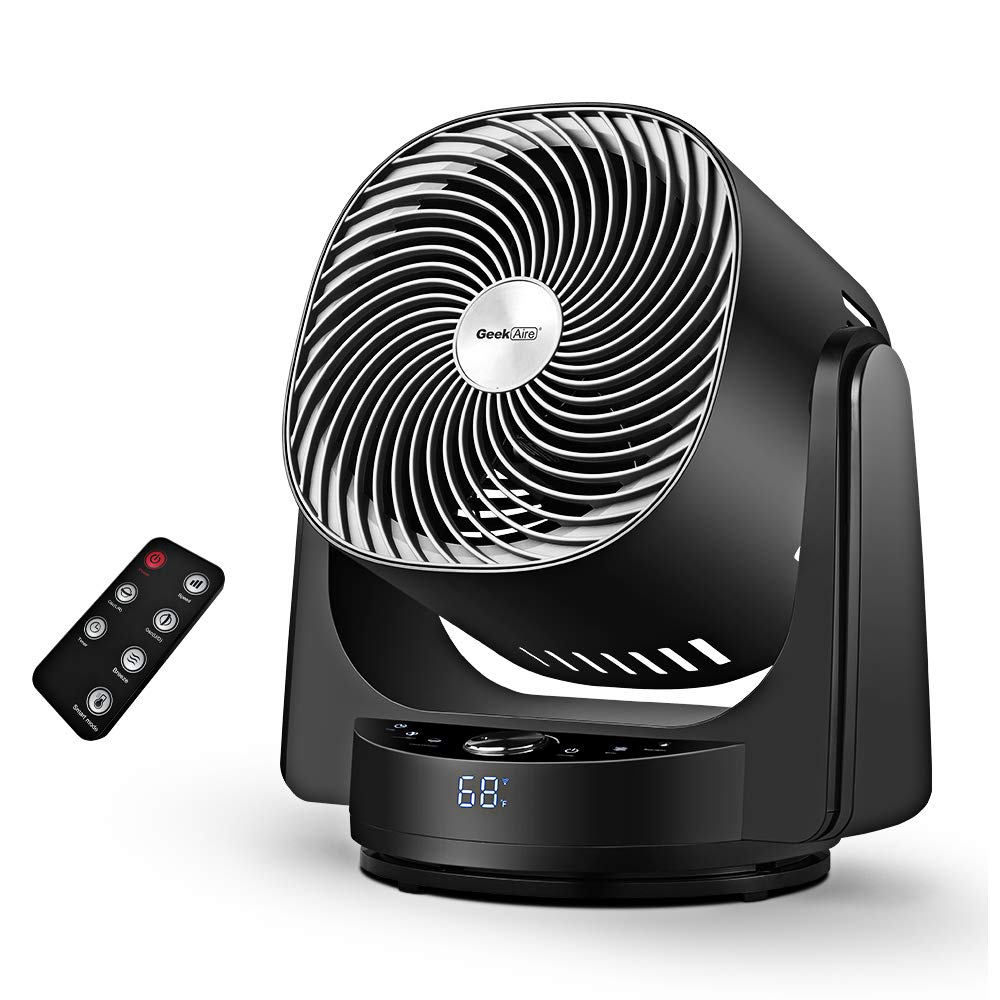 Geekaire smart digital 3D oscillation turbo fan compatible with Alexa for $39.99 +FS