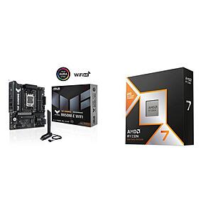Motherboard CPU Combo - ASUS TUF GAMING B850M-E WIFI Bundle with AMD 9800X3D + 32GB Team T-Force DDR5 RAM + MSI MAG Coreliquid A13 Radiator $678.99 at Newegg