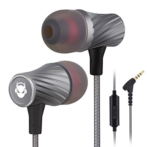MINDBEAST Super Bass 90%-Noise Isolating Earbuds with Microphone and Case- Black Friday Sale -Amazing Sound Effects and Game Experience $23.39