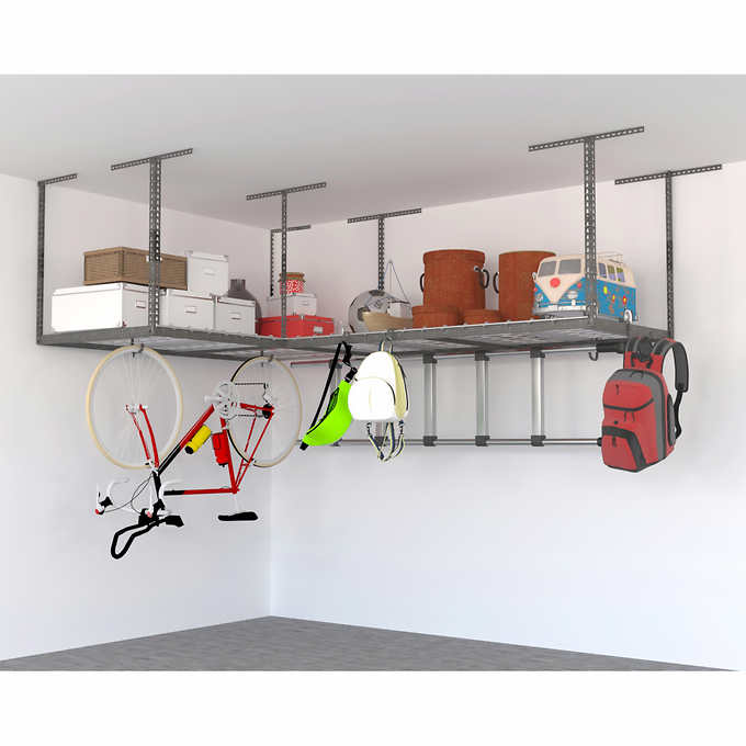 Costco: (Membership Required) SafeRacks Overhead Garage Storage Combo Kit, Two 4 ft. x 8 ft ...