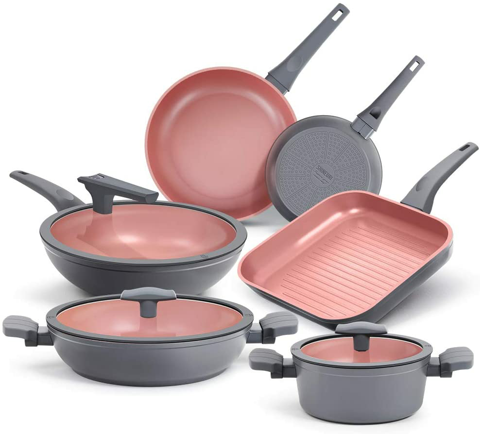 Amazon.com: SHINEURI nonstick cookware pots and Pans $109.16