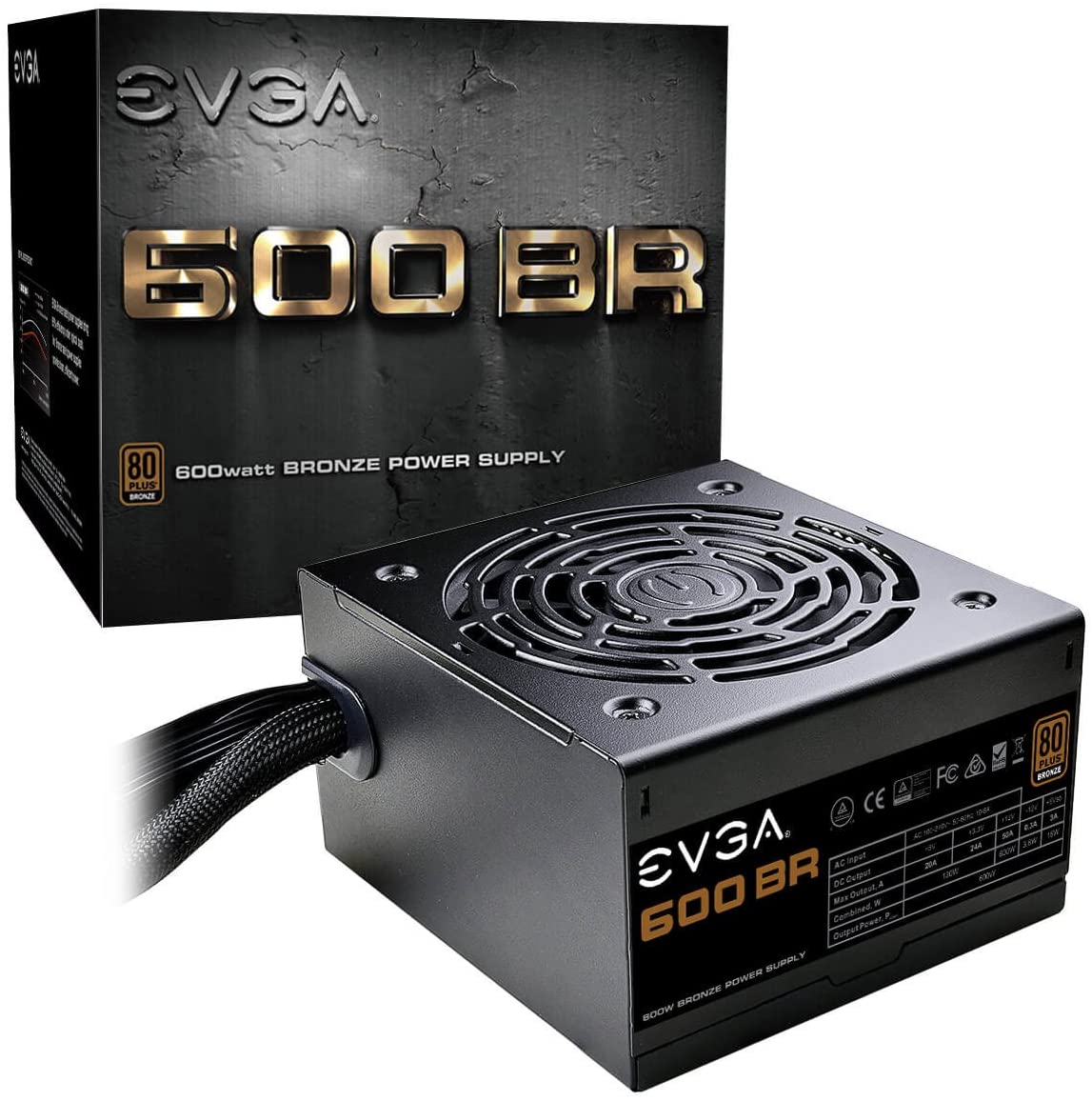 600W EVGA 600 BR, 80+ Bronze Power Supply @ Amazon $45