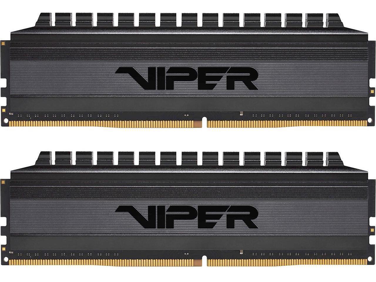 32GB (2x 16) Patriot Viper 4 Blackout DDR4 3600 Desktop RAM kit @Newegg $145
