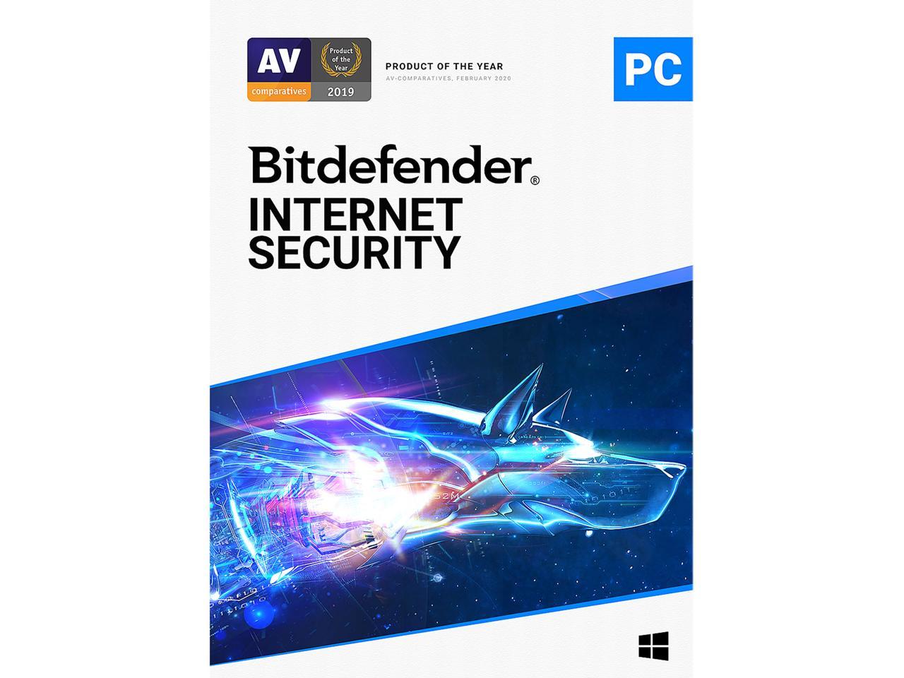 Bitdefender Internet Security 2021 3-PC/2yr DL @Newegg $19