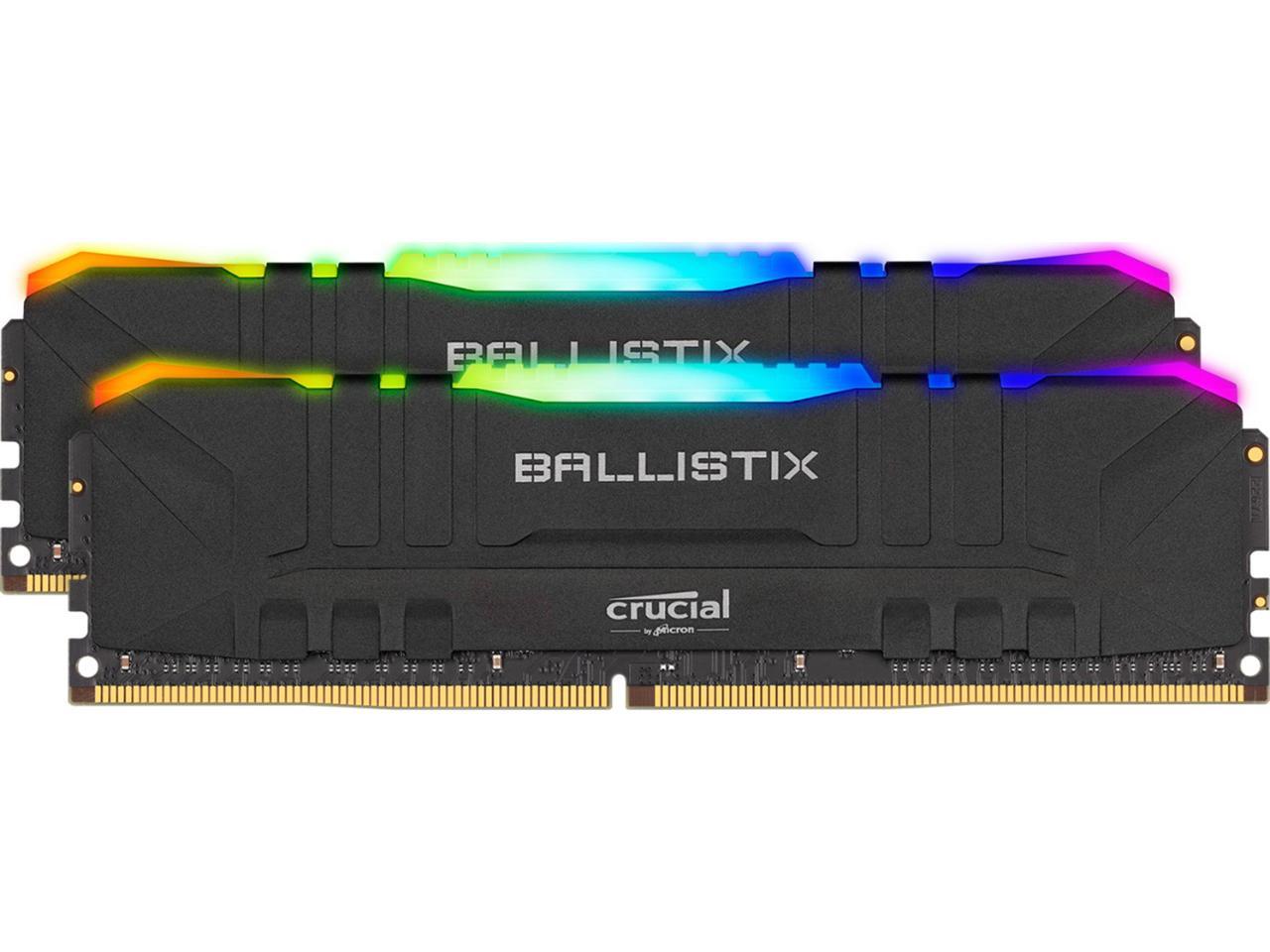 16GB (2x 8) Crucial Ballistix RGB DDR4 3600 CL16 Desktop RAM kit @Newegg $78.19