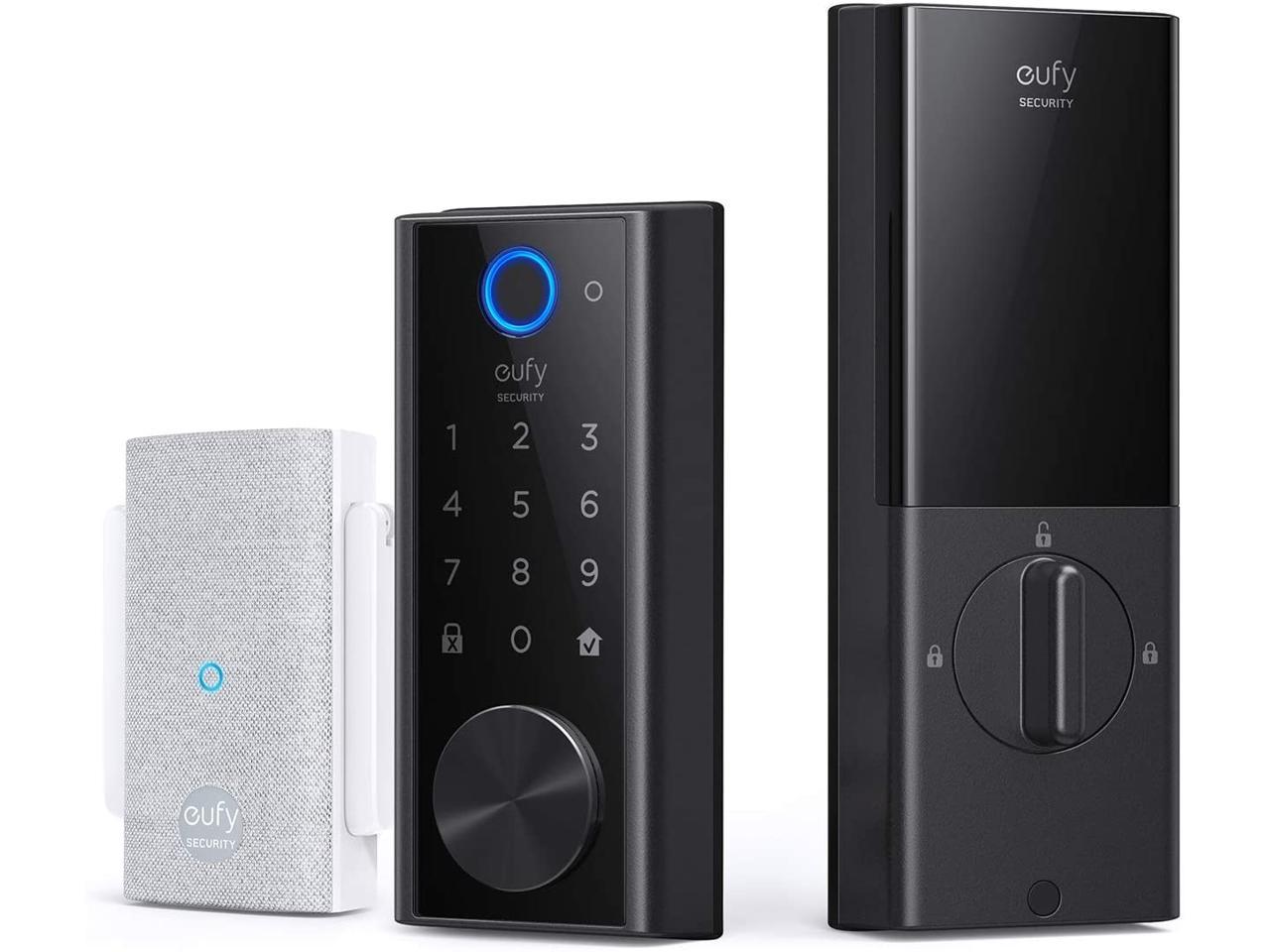 eufy Security Smart Lock Touch, Remotely Control with Wi-Fi Bridge, Fingerprint Keyless Entry Door Lock $170