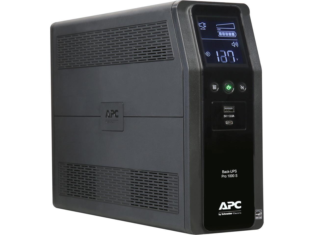 APC BR1000MS 1000 VA Pure SineWave 10 Outlets Back-UPS Pro Battery Backup @Newegg $130