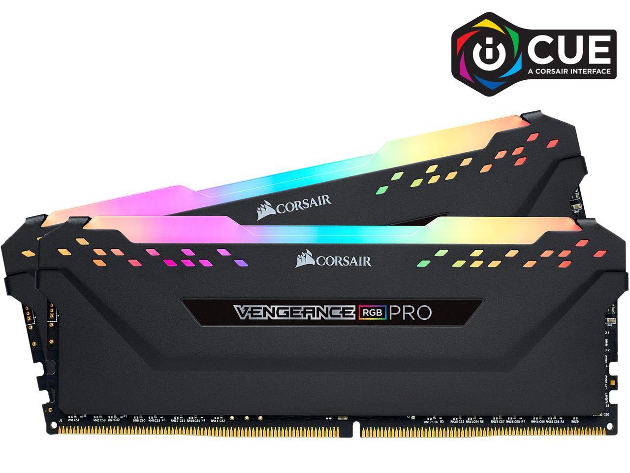 32GB (2x 16) CORSAIR VENGEANCE RGB PRO  DDR4 3200 Desktop Memory Kit @Newegg $144