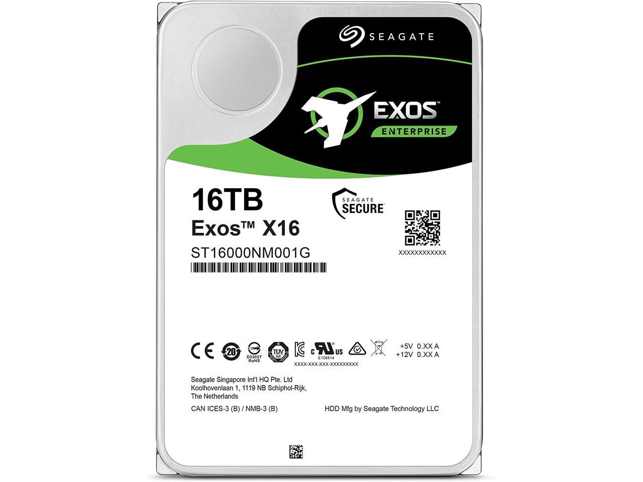 16TB Seagate Exos Enterprise HDD X16 @Newegg $310