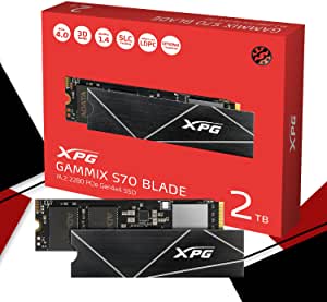 2TB AData XPG GAMMIX S70 Blade NVMe Gen4 SSD + Enclosure $268