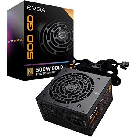 500W EVGA 500 GD, 80+ Gold Power Supply $40
