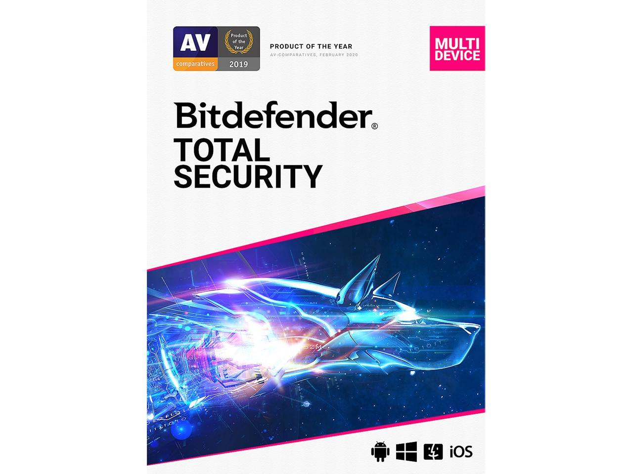 Bitdefender Total Security 2022 - 2 Year / 5PCs DL @Newegg $26