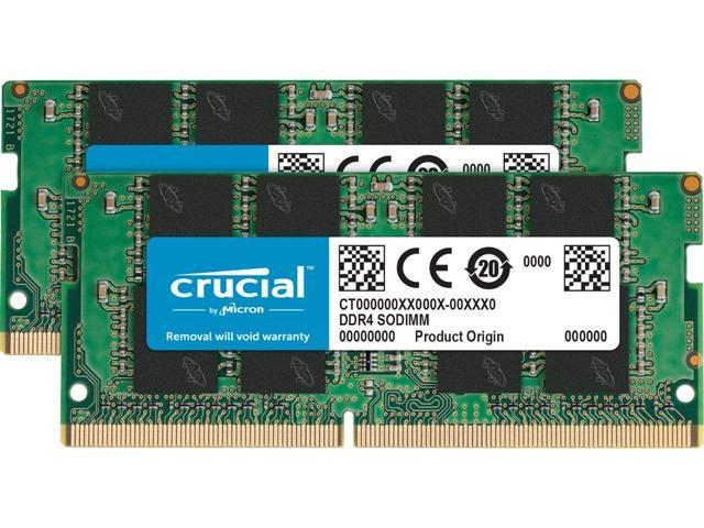 64GB Crucial DDR4 2666 SO-DIMM Laptop RAM Kit $201.74 AC @Newegg 64GB DDR4 3200 / $214AC and more