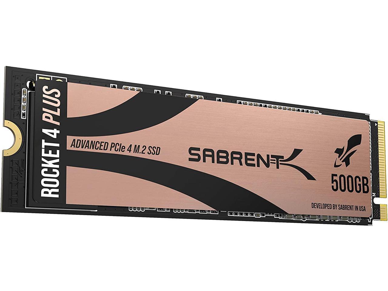 500GB Sabrent Rocket 4 Plus NVMe Gen4 SSD $76.49