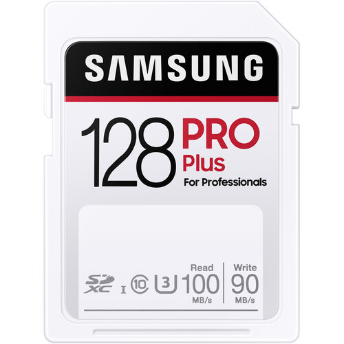 SAMSUNG 128GB PRO Plus UHS-I U3 SDXC Card $14