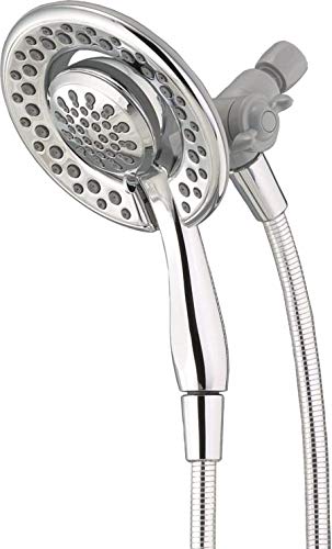 Delta Faucet 4-Spray Touch Clean In2ition 2-in-1 Dual Hand Held Shower Head with Hose, Chrome 75486C $42.81