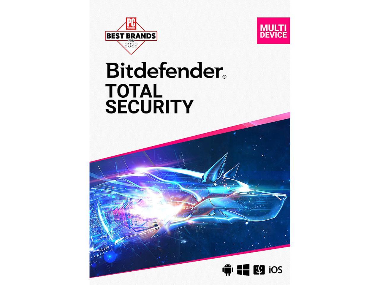 Bitdefender Total Security 2022 2-Years/ 5 Devices (Digital Download) $26
