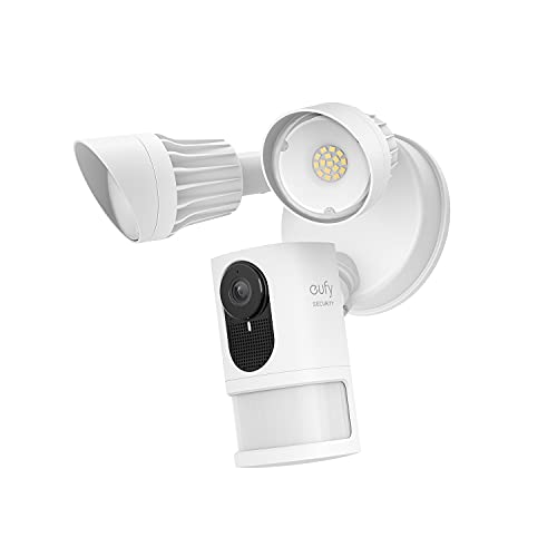eufy Security Floodlight Camera w/Built-in AI, 2K (White) $100