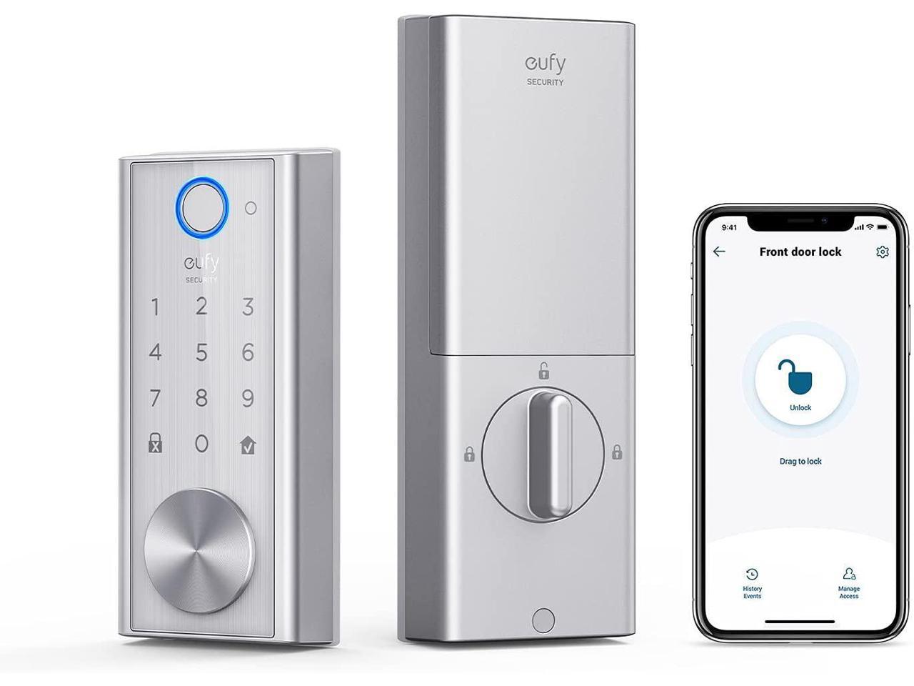 Eufy Security Smart Lock Touch & Wi-Fi, Fingerprint Scan, Keyless Entry Door Lock *RFB* $170