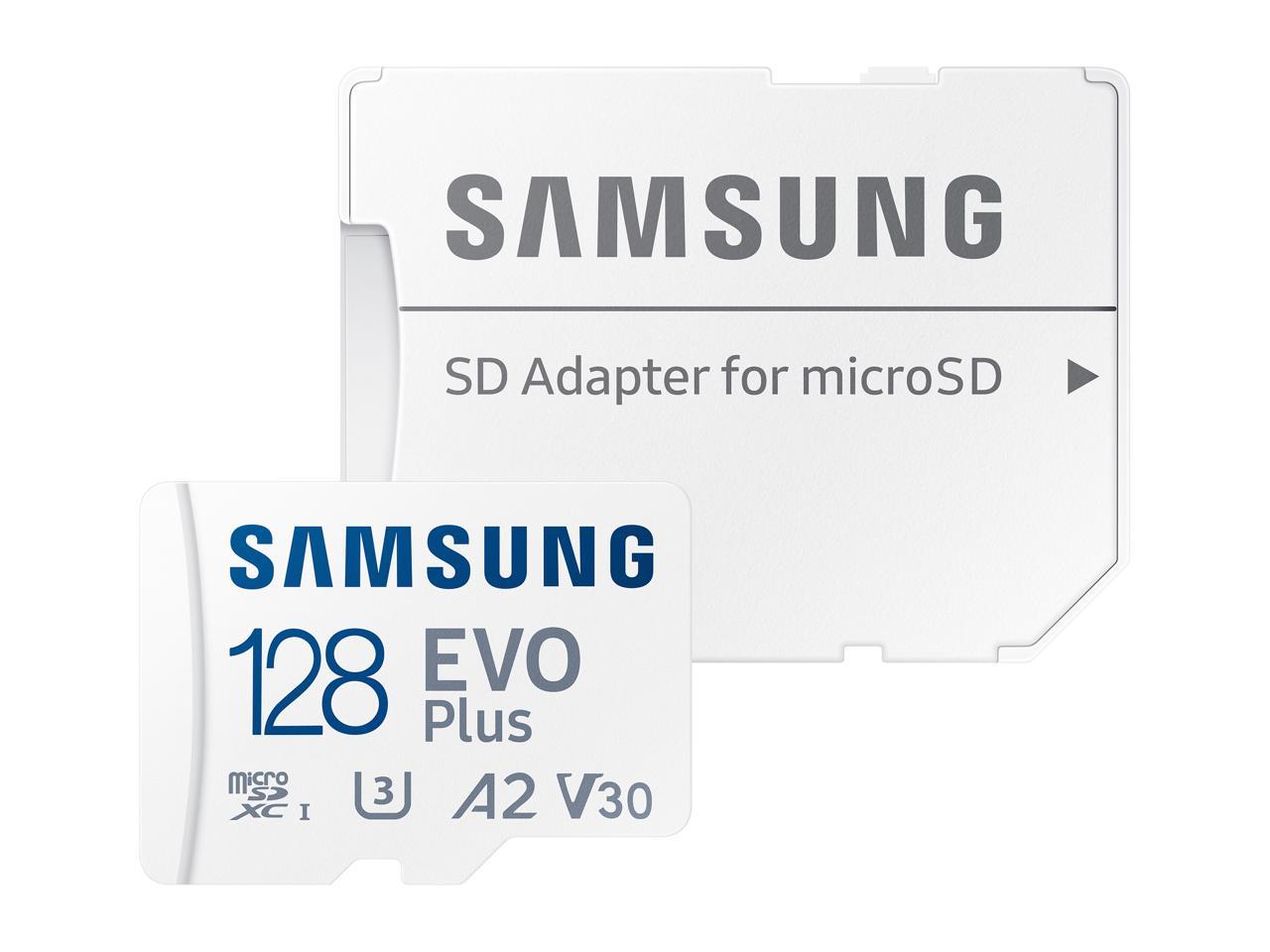 SAMSUNG EVO Plus 128GB microSDXC Flash Card w/ Adapter $14 at Newegg