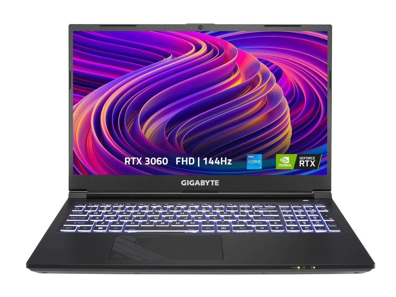 GIGABYTE G5 KE Laptop: i5-12500H, 15.6" 144Hz IPS, RTX 3060, 16GB RAM, 512GB SSD (G5 KE-52US213SH ) $890