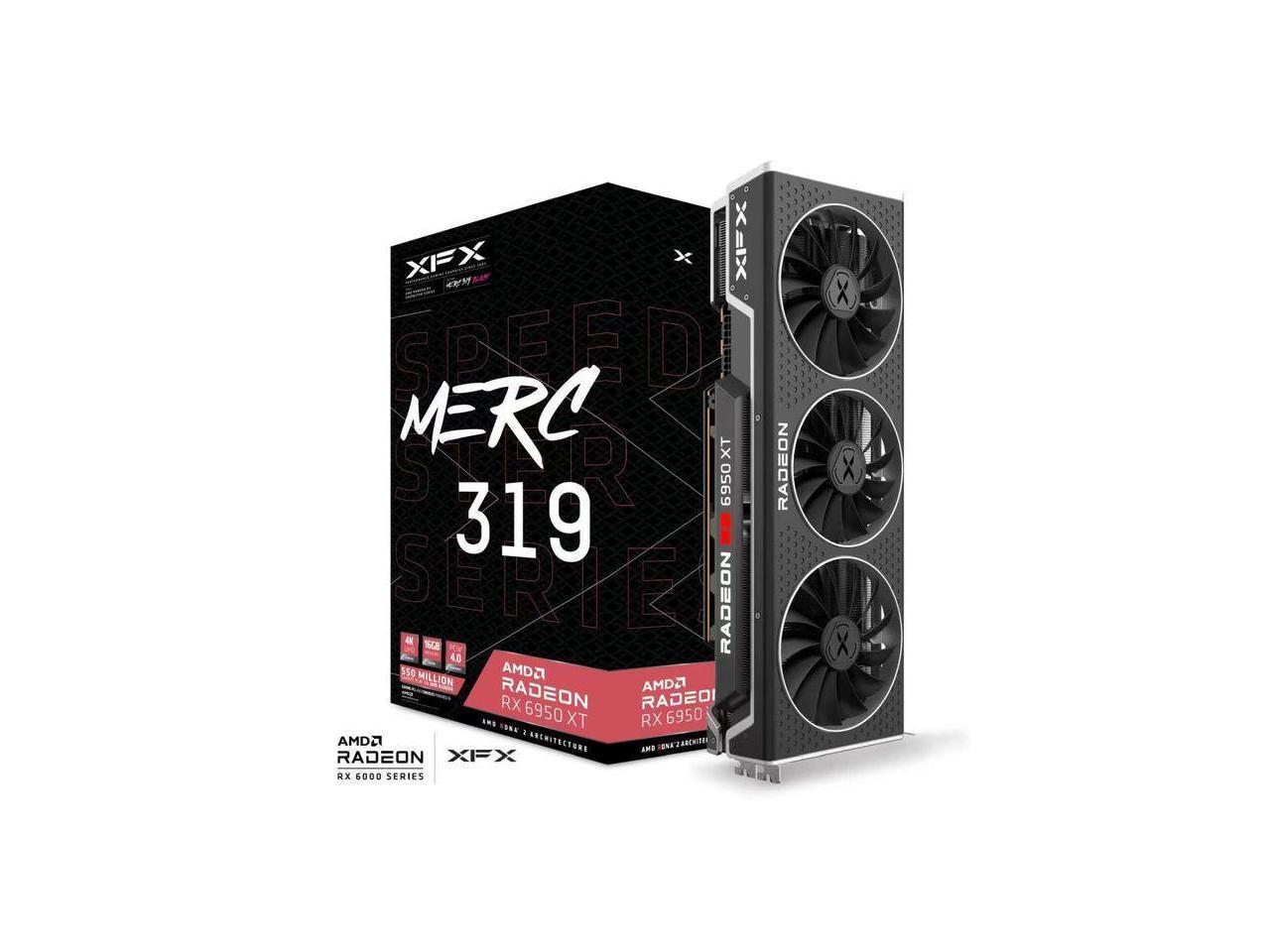 XFX Speedster MERC 319 RX 6950 XT Black Gaming Video Card $700