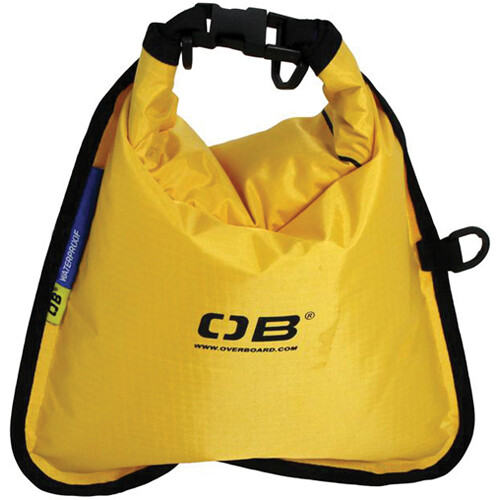 OVERBOARD Waterproof Dry Flat Bag (5 L, Yellow| Blk) $14;  also 5L Tube Bag $16.95