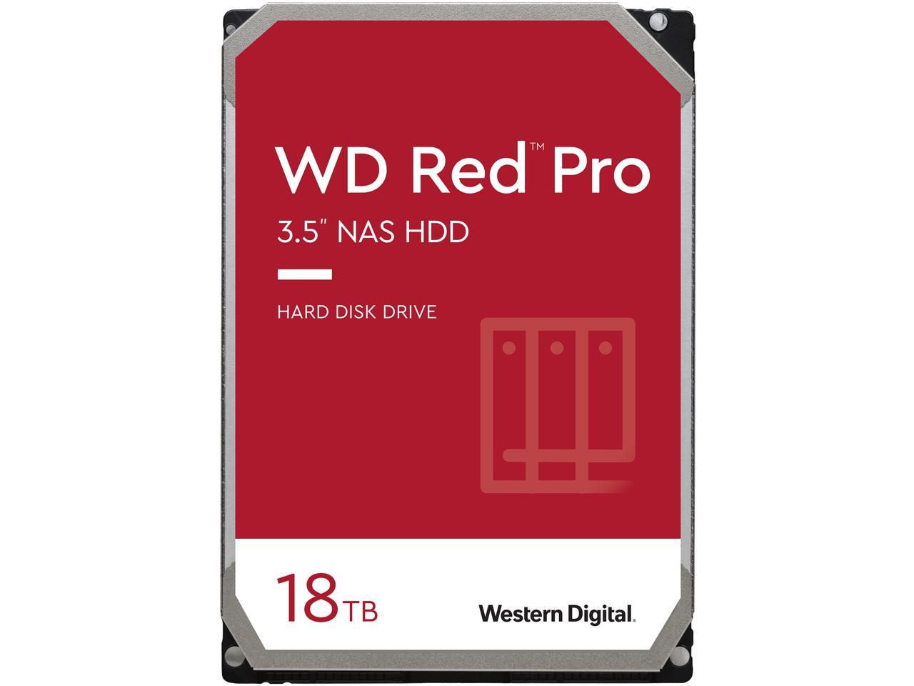 18TB WD Red Pro WD181KFGX NAS Hard Drive at Newegg $240   (16TB / $220, 20TB / $320)