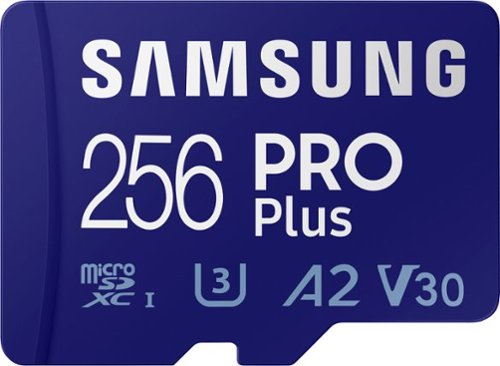 Samsung - PRO Plus 256GB microSDXC UHS-I Memory Card With Adapter $16