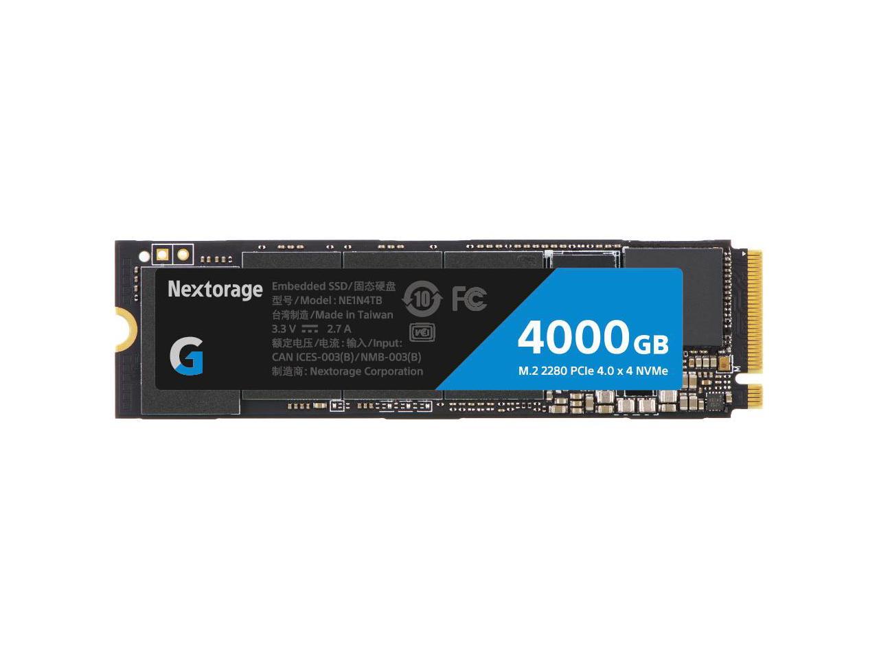 4TB Nextorage Japan NVMe Gen4 SSD + $10GC @Newegg  ($202.49 w/ZIP c/o) $225