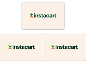 3x $100 Instacart Gift Card (Email Delivery) $264